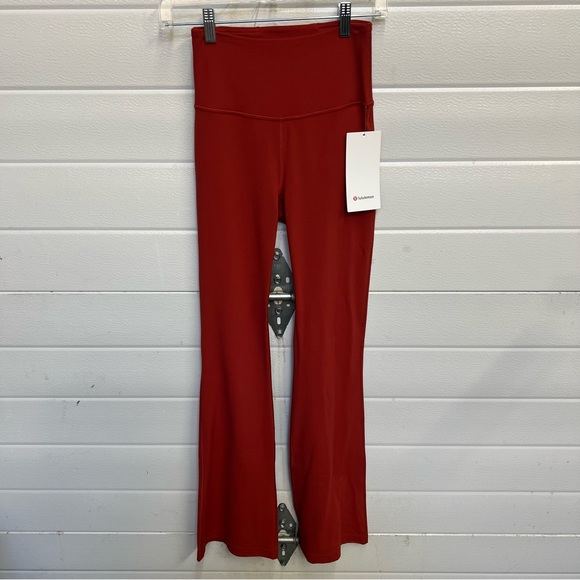 NWT Lululemon Groove Super-High-Rise Flared Pant Nulu - Cayenne - Picture 3 of 10